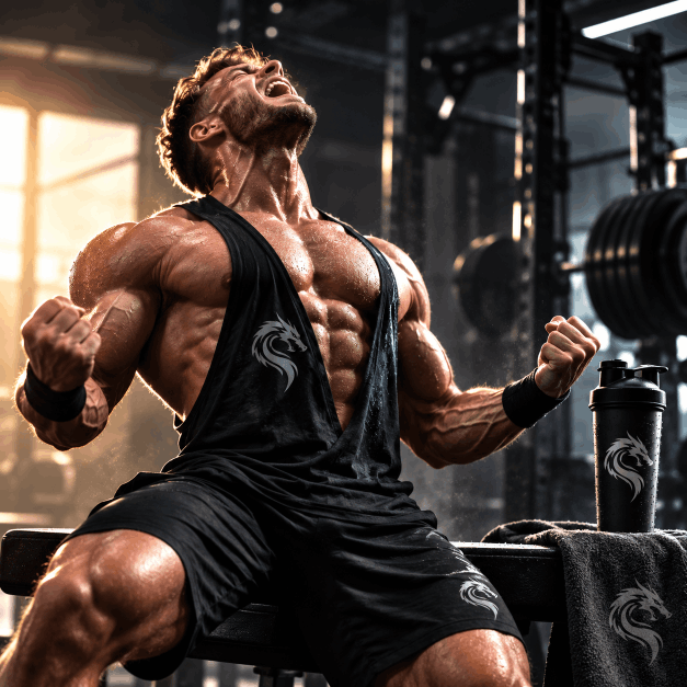 Hardcore fitness motivation and iron discipline categories icon on the Drachensang Academy homepage – Uncompromising strength sports mindset and training consistency