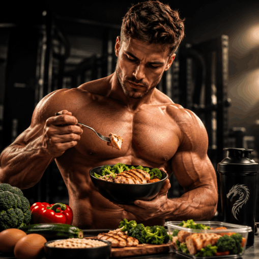 Anabolic sports nutrition and meal prep categories icon on the Drachensang Academy homepage – Targeted macronutrient distribution and elite supplementation analysis