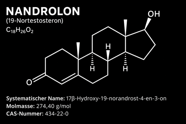 Chemical structural formula of Nandrolone on the Drachensang Academy homepage – Advanced sports nutrition research and molecular science evaluation